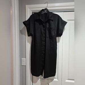 **SOLD***Dynamite Black Casual Button Down Dress